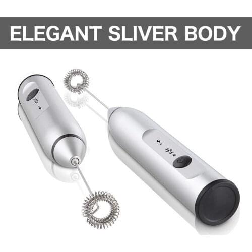 Handheld Electric USB Charging Egg Beater Milk Frother Drink Mixer for Coffee AUG889