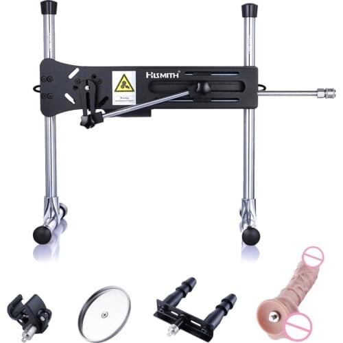 HISMITH Premium Sex Machine With AV Vibrator Clamp Suction Cup Vac U Lock Dildo Double Connector sex machines for adults