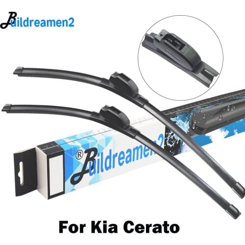 Buildreamen2 Car Wiper Blade Rubber Windscreen Wiper For Kia Cerato 2004-2018