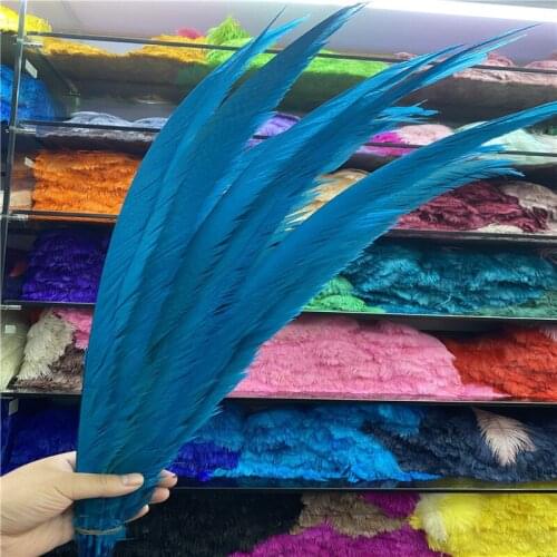 He New 10-50pcs/lot High Quality Natural Pheasant Feathers 60-65cm/24-26inches Celebration for Accessories DIY Plume