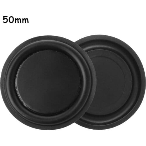 1 Pair 50mm Passive Radiator Subwoofer Speaker Vibration Membrane Bass Rubber Woofers
