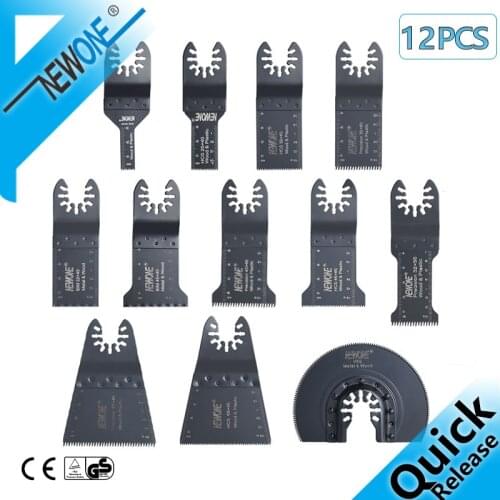 12PC Quick Change Oscillating Saw Blades Quick-Release Multifunction Tool Saw Blade set NEWONE Renovator Electric Saw attachment