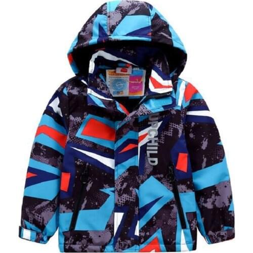 Autumn 3-11Years Children Clothes Baby Kids Windproof Waterproof Coats Outwear Double-deck Inner Polar Fleece Jacket For Boys