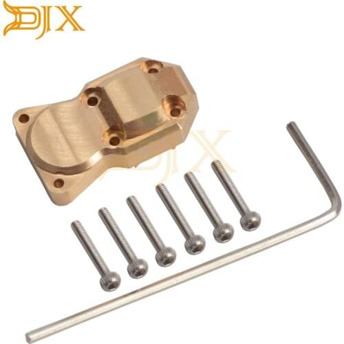 DJX Brass Differential Cover Axle Cover for Axial SCX24 AXI90081 AXI00002 1/24 RC Crawler Upgrade Parts Accessories