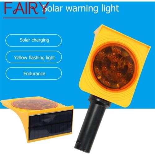 FAIRY Solar Indicator Lights LED Waterproof IP68 Warning Safety Reflective Sign Handheld Light