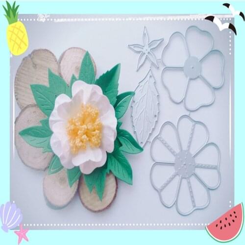 FlowerMetal Cutting Dies for DIY Scrapbooking Album Paper Cards Decorative Crafts Embossing Die Cuts
