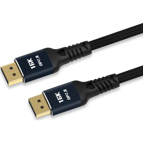 DisplayPort 2.0 DP to DP Cable 16K 60hz Cable Ultra-HD UHD DP 1.4 8K 120hz for PC Laptop TV