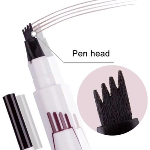New Microblading Tattoo Eyebrow Ink Pen Fork Tip Sketch Enhancer Waterproof Eye Brow Makeup Pencil SCI88