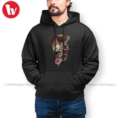 Cool Gaara Gaara Hoodie Cotton Autumn Hoodies Long Length Loose Pullover Hoodie Plus Size XL