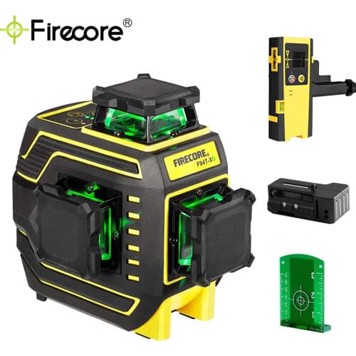 FIRECORE Self-Leveling Green Laser Level 12Lines 3D Лазерный Уровень 360 F93T-XG RU Wholesale 2/4/6PCS