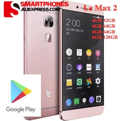 Global ROM New Letv LeEco Le Max 2 X820 4G LTE Mobile Phone 6GB RAM 64GB ROM Snapdragon 820 Quad Core 5.7inch 3100mAh 21MP Phone