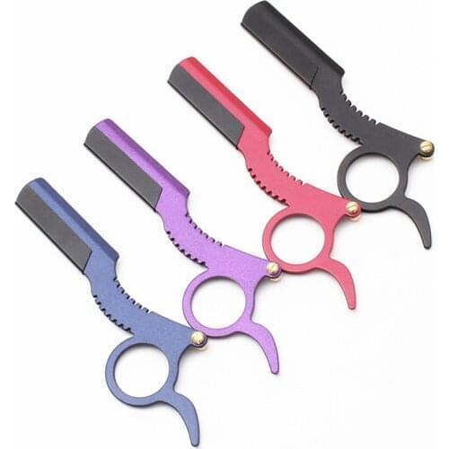 Stainless steel cut hair scissors cutting barber razor haircut thinning knife shears styling tools Razor hairdressing scissors