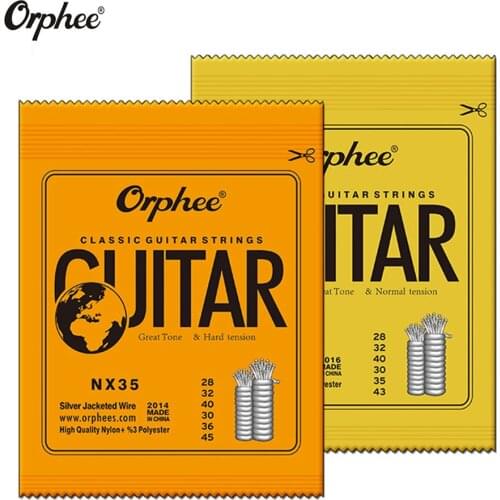 Orphee Classic Nylon Guitar Strings Set for Classical Acoustic Guitar String NX Series Silver Plated Wire Guitar Tools Parts