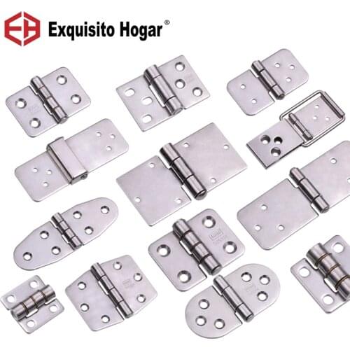Stainless Steel 304 Cabinet Hinge Electric Box Hinge Industrial Equipment Chassis Heavy Flat Open Door Hinges