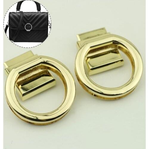 DIY Snap Lock Thickening Metal Clasp Handbag Accessory Round Shape Turn Lock Twist Lock Luggage Hardware Accessory