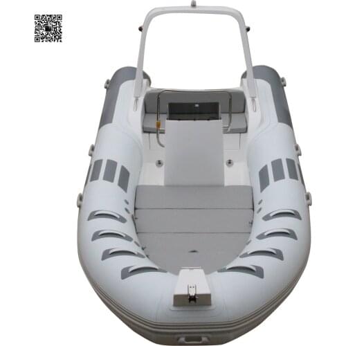 RIB520C Free Sea Shipping to Holland Factory Direct Sale Rigid Hypalon Inflatable RIB Fiberglass Boat