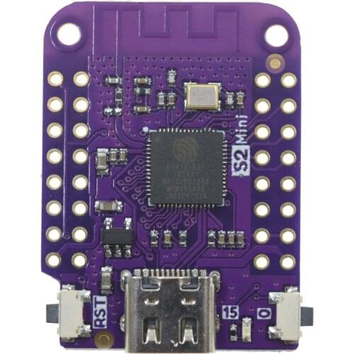 S2 Mini V1.0.0 - LOLIN WIFI IOT Board based ESP32-S2FN4R2 ESP32-S2 4MB FLASH 2MB PSRAM MicroPython Arduino Compatible