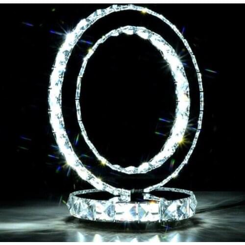 Contemporary led Table Lamps Modern Crystal Table light Upscale atmosphere Decorative Room Reading Lamp for Bedroom Living room