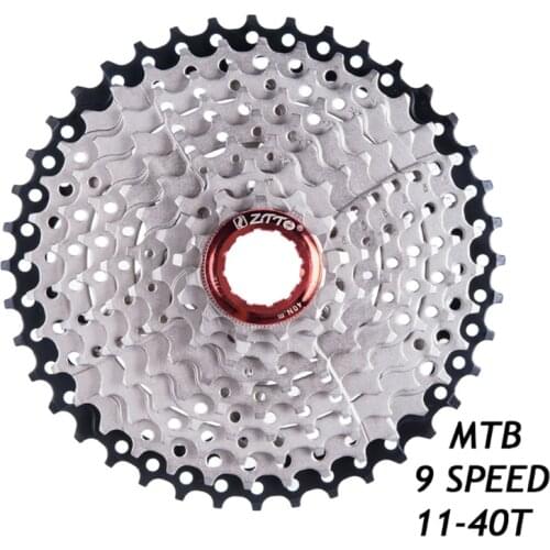 ZTTO MTB 9speed 11- 40 Bicycle Freewheel 9 Speed 11-40T Cassette 11-40 9s for M430 M4000 High Quality Mountain Bike K7