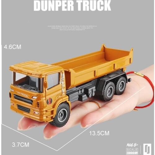 High-quality simulated alloy engineering truck,1:60 dump truck model, dump truck toy,free shipping