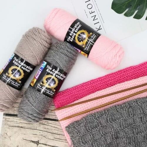 Corduroy knitting scarf medium thick yarn hand knitting coat thick yarn milk cotton stick needle thread suede yarn