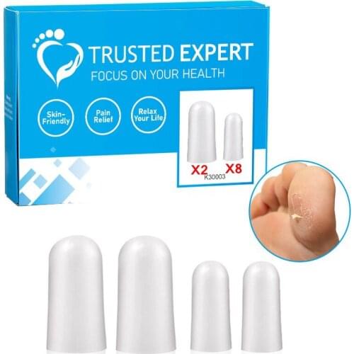 10Pcs Silicone Big Toe Protector Hole Tube Protect Thumb Calluses Blisters Foot Separators Care Personal Health Care TK-ing
