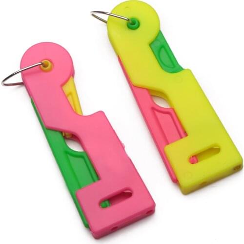 2Pcs Sewin Accessories Automatic Sewing Needle Threader Elderly Guide Needle Easy Device Automatic Thread Sewing Use Tool 6.5cm