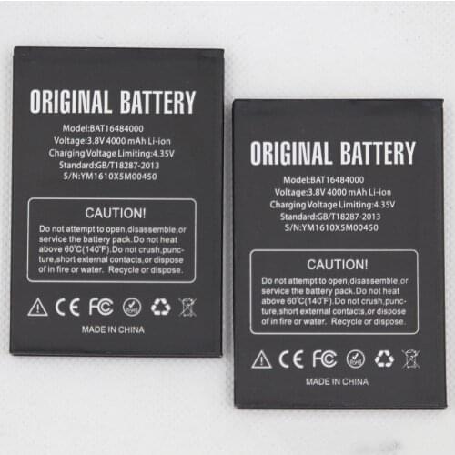 20pcs/lot 4000mAh Phone Internal Battery BAT16484000 For DOOGEE X5 Max Pro BAT16484000 internal Accumulator battery