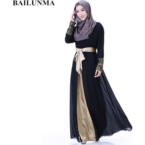 2020 Fashion Chiffon muslim abaya traditional turkish clothing arabic dresses for women abaya clothing B5025