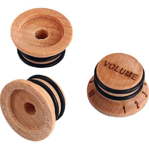 3 Pieces Guitar Bass Volume Tone Control Knobs with Number 2V1T