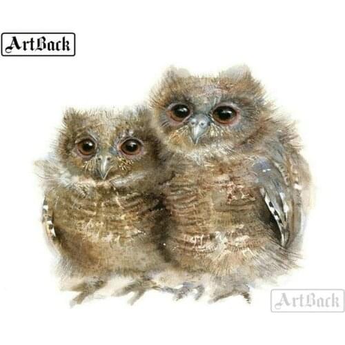 5d diy diamond painting owl baby bird square drill full diamond embroidered crystal mosaic painting home decoration