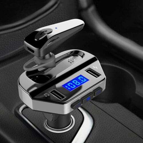 5V 3.1A Car BluetoothV4.2 EDR MP3 Player Handsfree FM Transmitter Dual USB Charging Adapter Fast Charging Car Accessories