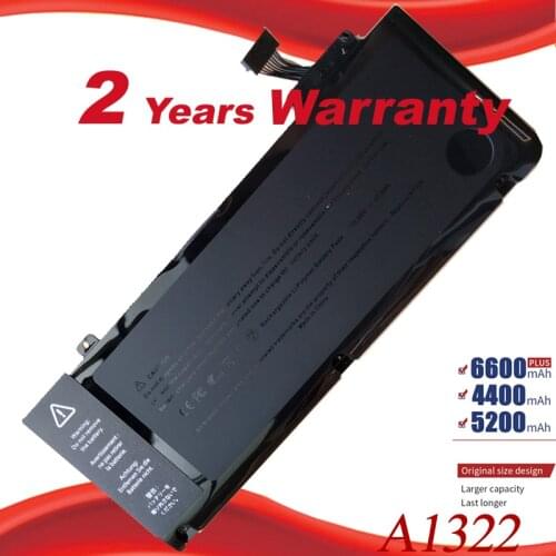 63.5Wh 10.95V A1322 A1278 Battery for Apple A1322 Apple MacBook Pro 13" 2009 2010 2011 2012 MB991LL/A MB990LL/A MB990J/A MC700
