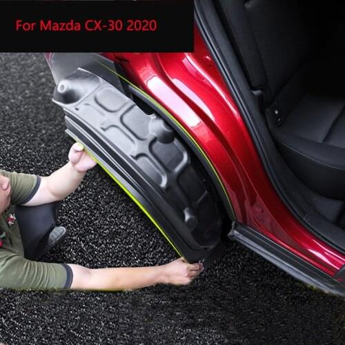 Car Mudguard Rear Tire Fender For Mazda CX30 CX-30 2020 2021 Modification Rear Wheel Lining Mudguard Car Styling