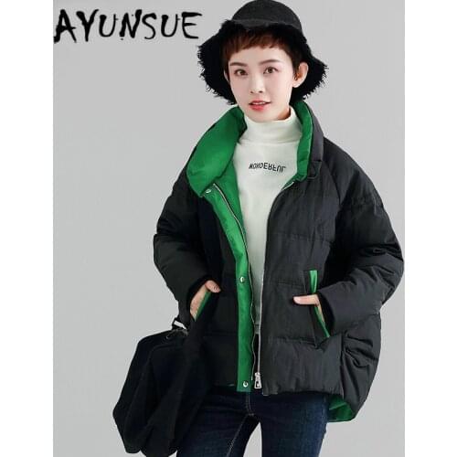 AYUNSUE 90% White Duck Down Coat Women Winter Coat Women Plus Size Warm Puffer Jacket Korean Short Jackets 2020 WCXM119 YY1528