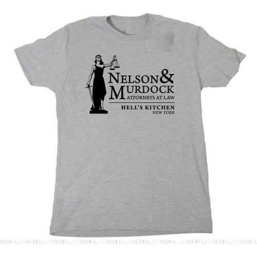 Nelson & Murdock Law Inspired By Daredevil Punisher Humorous T-Shirt Cool Casual Pride T Shirt Men Unisex New Fashion Tshirt