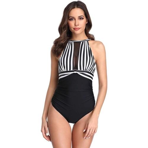 GaoLongBu Black One Piece Swimwear