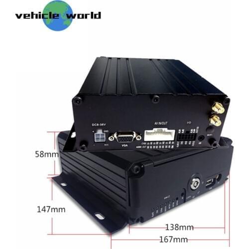 H.264 2.0MP AHD 1080P 4Channels SD Card HDD GPS 3G Mobile DVR for Vehicle Car Taxi Trailer Truck School Bus