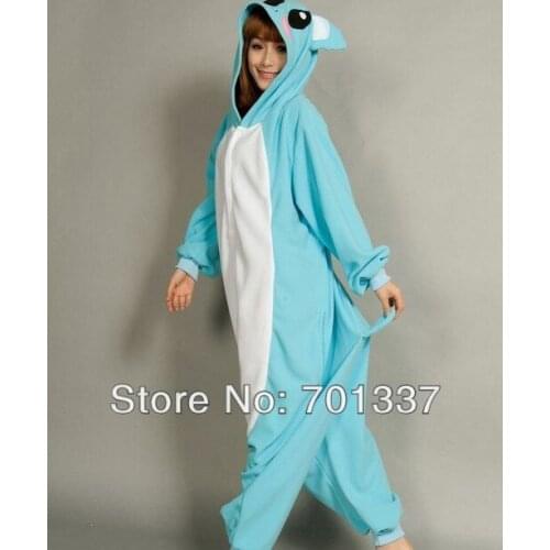 Mens Ladies Blue Adult Animal Onesies Onsie Jumpsuit Pyjamas Pajamas 331 S/M/L/XL/XXL