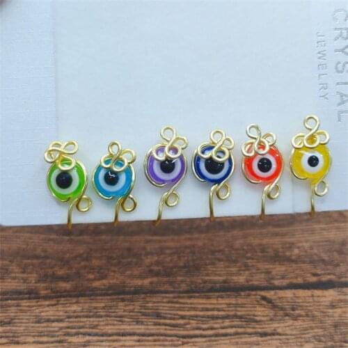 The Eye Of Evil Nose Cuff Fake Piercing Nose Ring Faux Piercing Clip On Ear Cuff Earrings Punk Body Jewelry