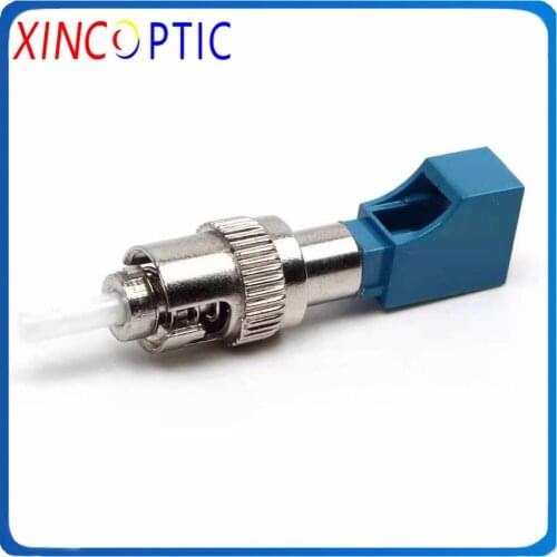 LC Female to ST Male Single Mode Fiber Optic Adapter,STUPC (Male) to LC UPC (Female) SM Simplex Fiber Adaptor Coupler Connector