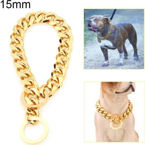Pet Dog Puppy Stainless Steel Training Choke Chain Collar Necklace Neck Strap Pitbull Pet Big Dog Chain Pet Chain Neck Collar