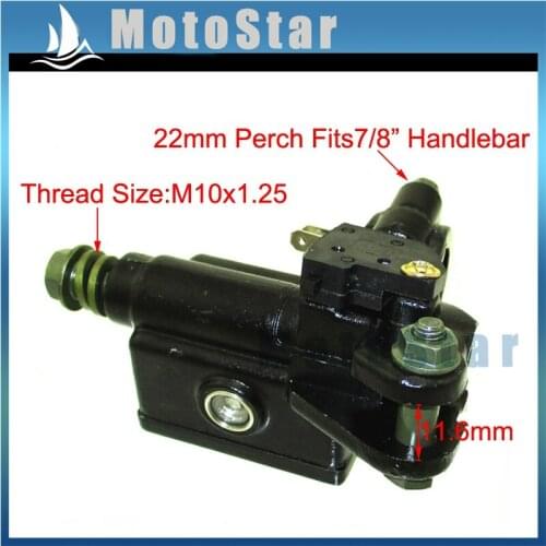 M10x1.25mm Front Right Hydraulic Brake Master Cylinder For Pit Dirt Bike ATV Quad Motorcycle