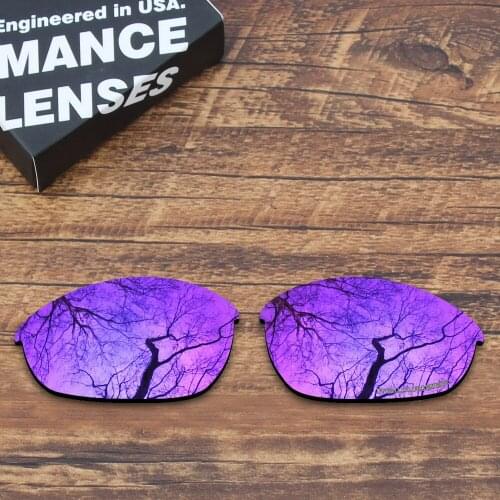 ToughAsNails Resist Seawater Corrosion Polarized Replacement Lenses for Oakley Half Jacket Sunglasses Purple Mirrored