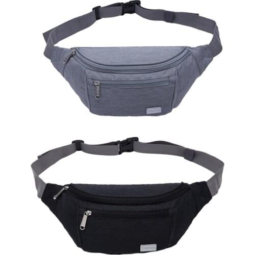 Tinyat Men Waist Bag Pack Travel Phone Belt Bag Pouch For Men Women Casual Unisex Shoulder Chest Bag Canvas Fanny Pack Hip Pack