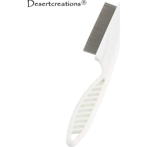 Hot Pet Dog Hair Flea Comb Stainless Pin Dog Cat Grooming Brush Comb Clean Tool