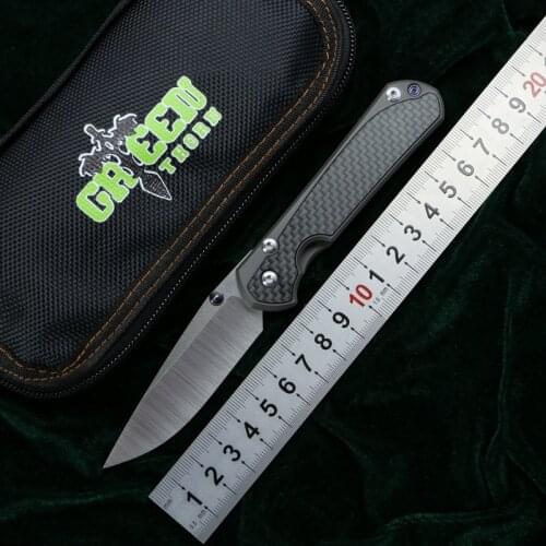 Green Thorn small Sebenza 31 Folding Knife M390 Blade Titanium Handle Utility Camping Hunting Survival Pocket Cycling EDC Tools