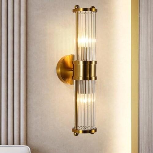 Modern Crystal Wall Light Nordic Minimalist Sofa Background Sconce Lamp For Dining Living Room Bedside LED Indoor Wall Lamp