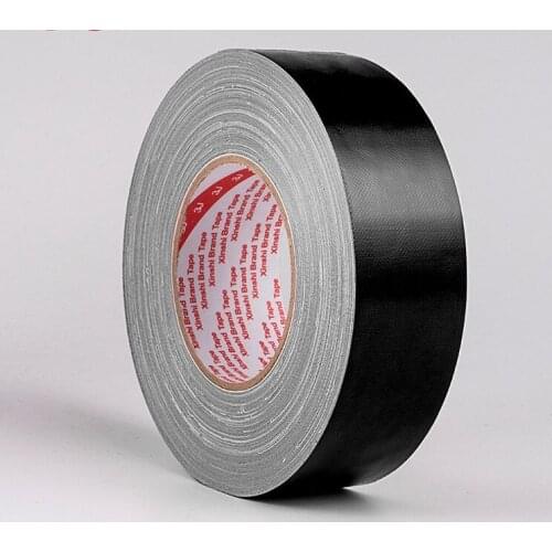 Black Color Width 100mm x50M ,thickness 0.28mm,12 Colors Cloth Tape,strong stickiness,Wide-range in application