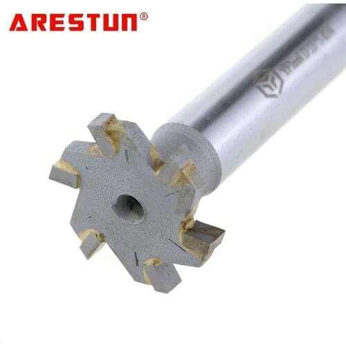 Set of Carbide T slo Milling Cutter For CNC YG8 Arestun mill Router Bit One Blade Metal professional Drills 6mm endmill